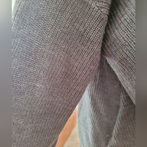 Bar III Surplice Sweater Heather Grey - Picture 7 of 10